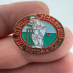The Sticky Wicket Pub Lapel Hat Pin - Victoria Canada