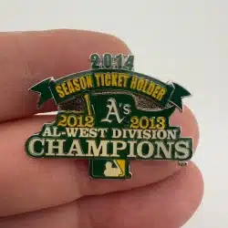 2014 Oakland A's Athletics Season Ticket Holder Lapel Hat Pin by Aminco