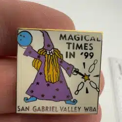 San Gabriel Valley WBA - Magical Times in '99 Bowling Wizard Pin - California