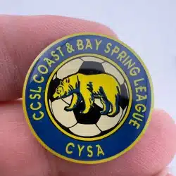 CYSA CCSL COAST & BAY SPRING LEAGUE SOCCER PIN - California