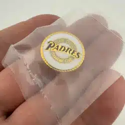 Vintage San Diego Padres Baseball Club Lapel Hat Pin - 1991 on back