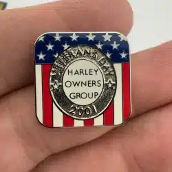 Harley-Davidson HOG Harley Owners Group 2001 Veteran's Day Lapel Hat Pin