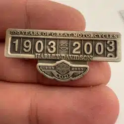 Harley-Davidson 100 Years Of Great Motorcycles Odometer Sterling .925 Pin - LE
