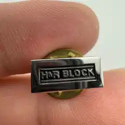 H&R Block Sterling Silver Lapel Hat Pin