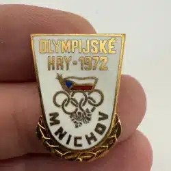 1972 Munich Olympic NOC Pin Brooch - Mnichov Czechoslovakia