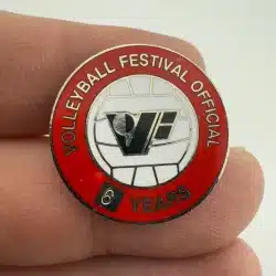 Volleyball Festival Official - 6 Years Lapel Hat Pin