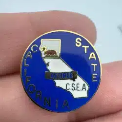 CALIFORNIA STATE CSEA C.S.E.A. Retiree Enamel Lapel Pin