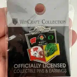 2020 Rose Bowl Game Football Pin - Oregon Ducks vs Wisconsin Badgers - WinCraft