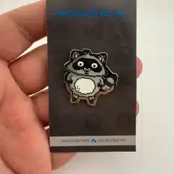Microsoft Azure Bit The Racoon Pin - Limited Edition - Pinnacle Designs - RARE!