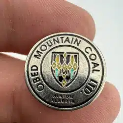 Obed Mountain Coal LTD. Hinton Alberta Canada Lapel Hat Pin