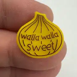 Vintage Walla Walla Sweet Onion Plastic Lapel Hat Pin