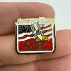 America’s Pride The Journey Continues NASA Lapel Hat Pin
