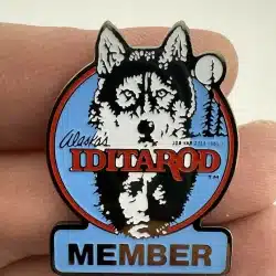 Alaska’s Iditarod Member Pin - Alaska Dog Race - Jon Van Zyle 1985