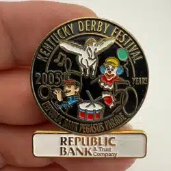 2005 Kentucky Derby Festival Republic Bank Pegasus Parade 50 Years Enamel Pin