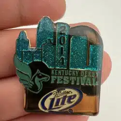 2014 Kentucky Derby Festival Miller Lite Enamel Lapel Hat Pin
