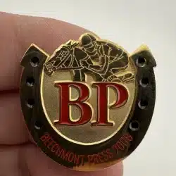 2008 Beechmont Press Gold Tone Pin - Horse Racing - Last One