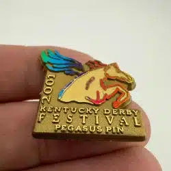 2001 Kentucky Derby Festival Pegasus Pin - Gold Return Exchange