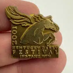 2001 Kentucky Derby Festival Gold Instant Winner Pin