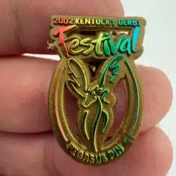 2002 Kentucky Derby Festival Pegasus Pin - Gold Return Exchange