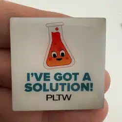 PLTW I've Got A Solution Lapel Hat Pin - Project Lead The Way STEM????