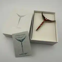 Steven Lavaggi American Flag Angel Patriotic Pin *Pin Is Aging / Corrosion*