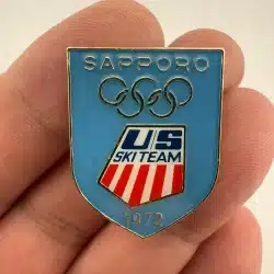 Sapporo 1972 Japan Winter Olympics NOC US Ski Team Pin