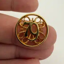 Vintage 1979 Avon 79 President's Club Award Pin Brooch - Gold Tone