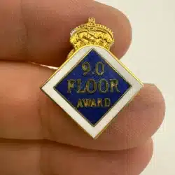 Unknown 9.0 Floor Award Lapel Hat Pin - 1995?