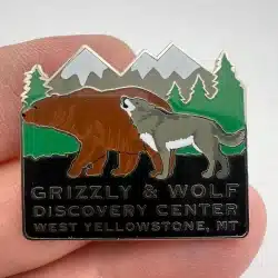 Grizzly & Wolf Discovery Center Enamel Pin