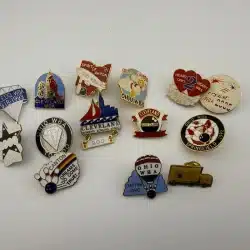 Lot of 14 OWBA Ohio WBA Women's Bowling Association Lapel Hat Pins