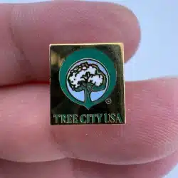 Tree City USA Lapel Hat Pin *Tiny Size*
