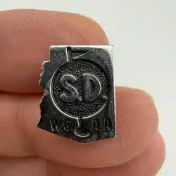 S.D. W.G. A.A. Golfing Pin Brooch - Sterling