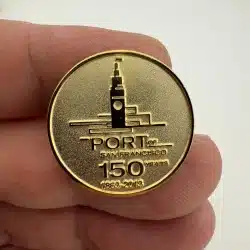 Port of San Francisco California 150 Years 1863-2013 Commemorative Lapel Hat Pin