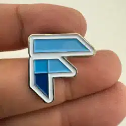 Flutter Logo Lapel Hat Promotional Pin