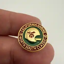 1992 California Shrine North South Classic Football Helmet Pin
