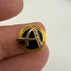 Avon Highest Honor Pin With Seed Pearls by Balfour - 10K, 4.18g