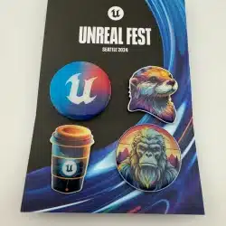 Epic Games Unreal Fest Seattle 2024 Pin Set - *read full description*