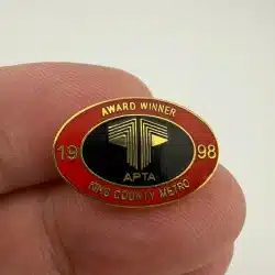 King County Seattle Metro Transit Bus 1998 APTA Award Winner Pin