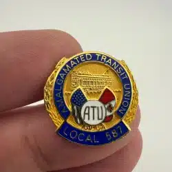 King County Seattle Metro Local 587 ATU Amalgamated Transit Union Pin