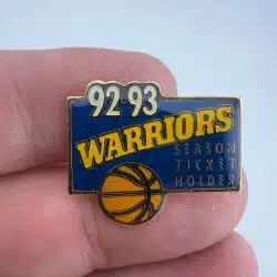 GOLDEN STATE WARRIORS SEASON TICKET HOLDER 1992 - 1993 PIN