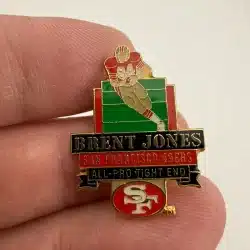 San Francisco 49ers Brent Jones Lapel Hat Pin