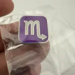 Microsoft Scorpio Symbol Lapel Hat Pin - 2016 MSFT. CORP. P.R.C.