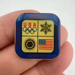 Olympics Swifter Higher Stronger Go USA! Lapel Hat Pin