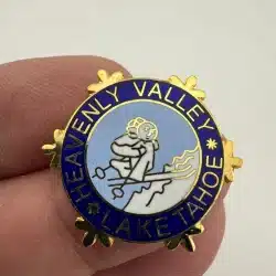 Heavenly Valley Lake Tahoe California Snowflake Ski Pin