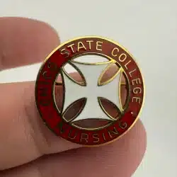 Alternative view of Vintage Chico State College California Nursing 10K Solid Gold Pin Brooch