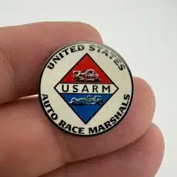 USARM UNITED STATES AUTO RACE MARSHALS LAPEL HAT PIN *read description*