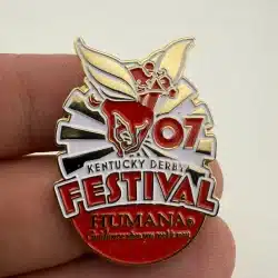 2007 Kentucky Derby Festival Enamel Pin - Humana Sponsor
