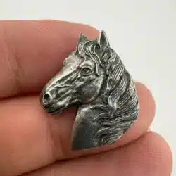 1992 Siskiyou Horse Head Lapel Hat Pin - Pewter?