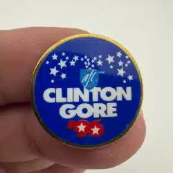 1996 Bill Clinton Al Gore Political Campaign Lapel Pin Button AFT