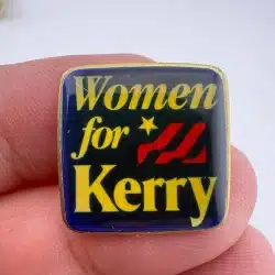 Women for Kerry Campaign Lapel Pin